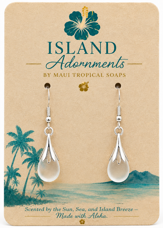 Sea Mist Teardrop Earrings